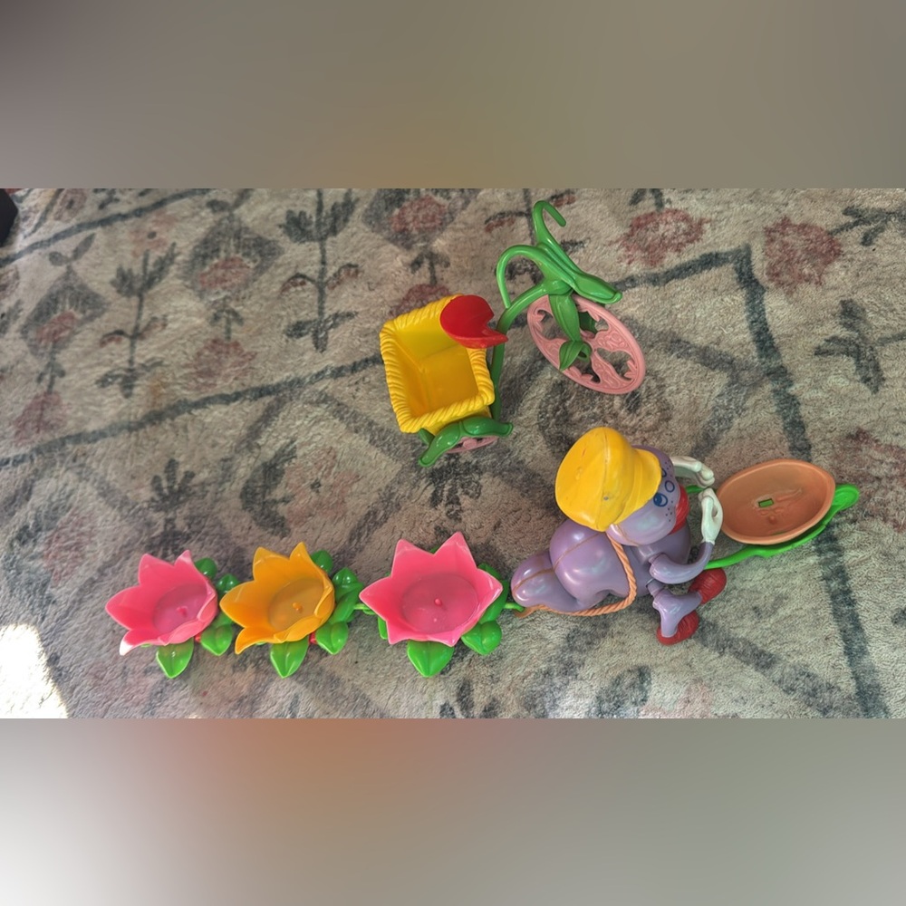 1982 Strawberry Shortcake Worm Train and Bike Incomplete